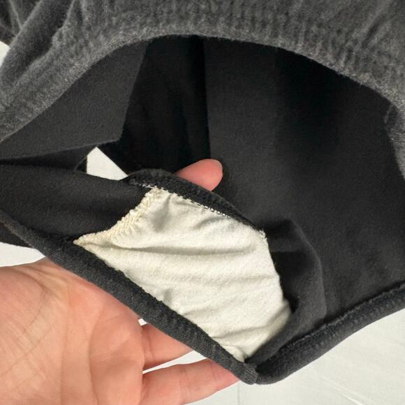 Vintage 80s Jacques Moret Cap Sleeve Bodysuit Leotard-Black Blue Large - Picture 3 of 6